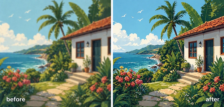 ai image upscaler 4k for illustrations and generated art