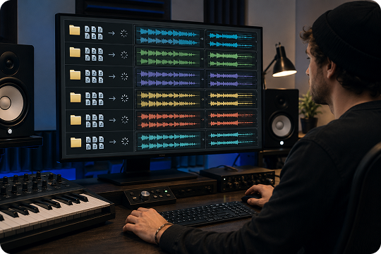 batch acapella extraction for desktop projects