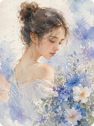 watercolor AI art example