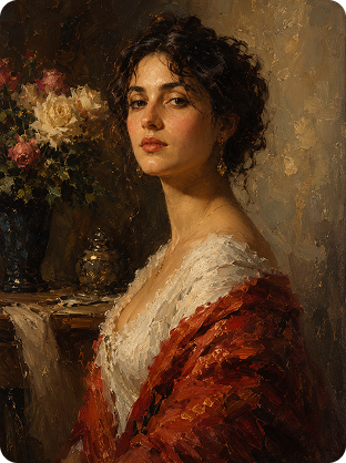 oil painting AI art example