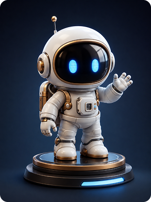 3D render AI art example