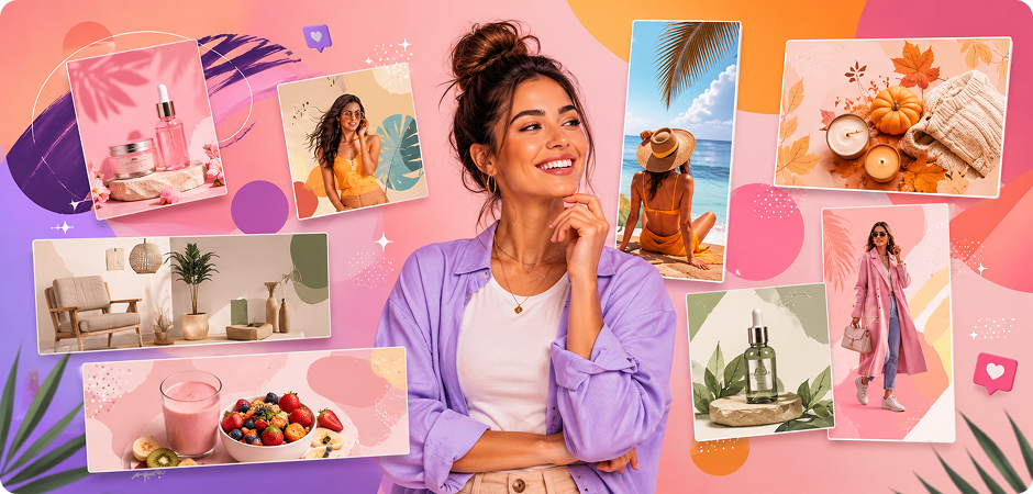 social media graphics ai for posts stories and ads