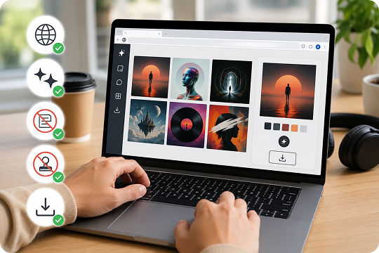 free album cover maker online with no sign up