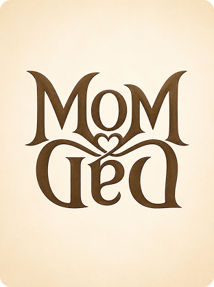 Mom Dad ambigram prompt example