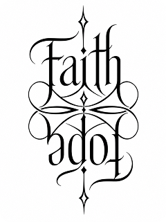 faith hope symbiotogram ambigram tattoo