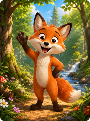 cartoon animal generator prompt example