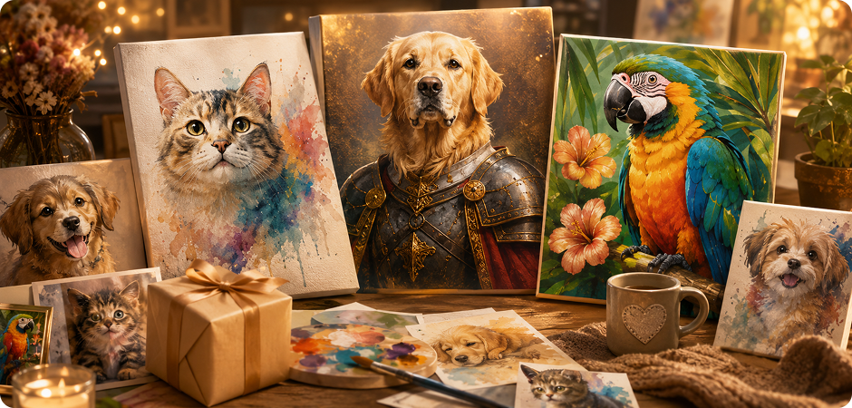 ai pet generator for pet portraits and personal projects