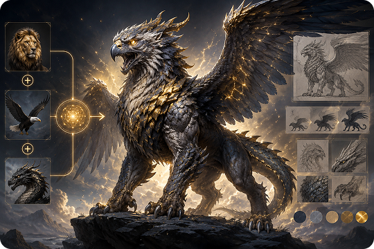 ai animal hybrid generator for mythical creature ideas