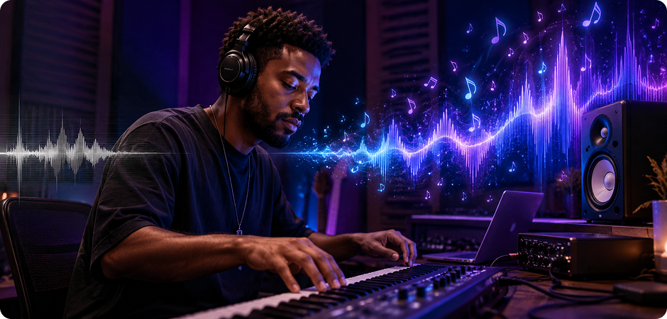 AI music enhancer to improve song quality and restore detail