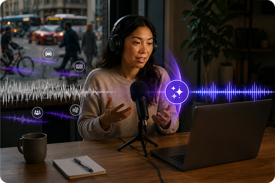 clean up noisy recordings with audio cleaner AI