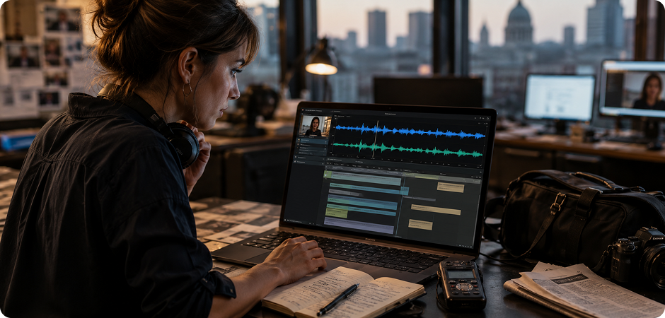interview audio to srt