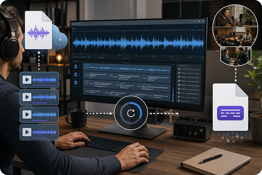 convert large audio files to srt
