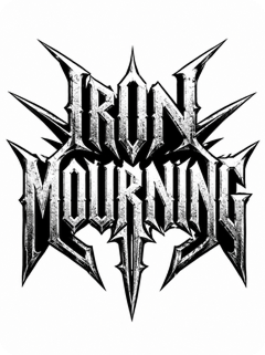 heavy metal band logo bold brutal typography