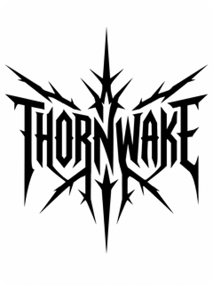 metalcore band logo sharp geometric lettering