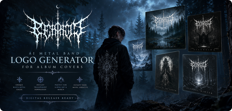 ai metal band logo generator for album covers