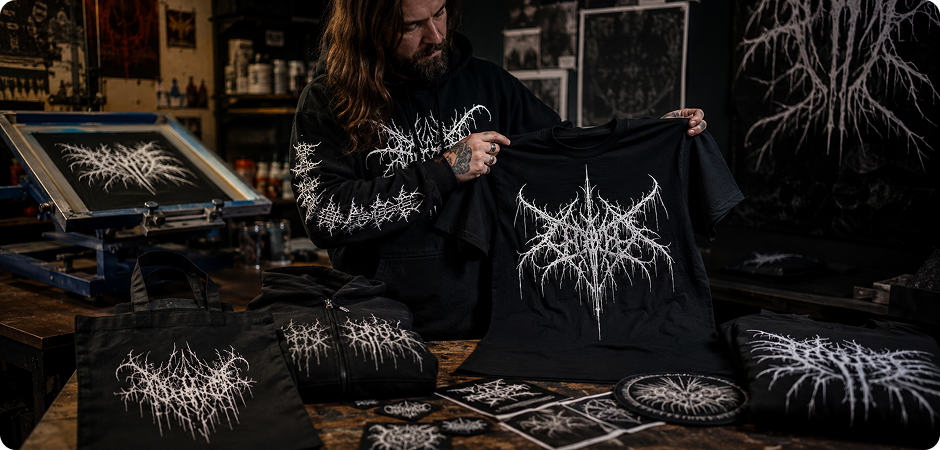 black metal logo maker for band merch