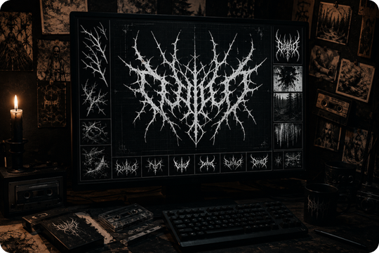 black metal logo generator underground aesthetic