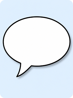 classic speech bubble