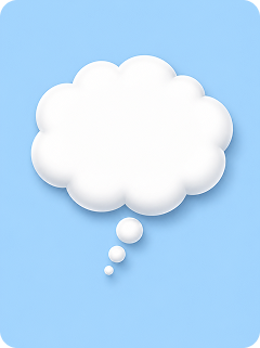 thought cloud cartoon bubble