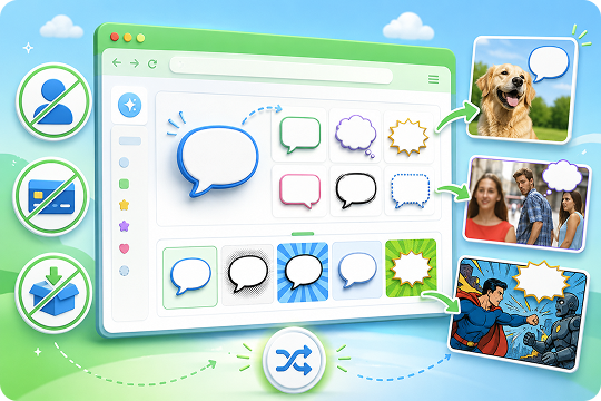 online speech bubble generator with no sign up