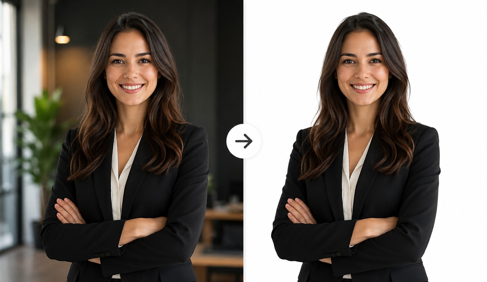 change photo background to white