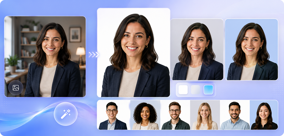 change background color for headshots