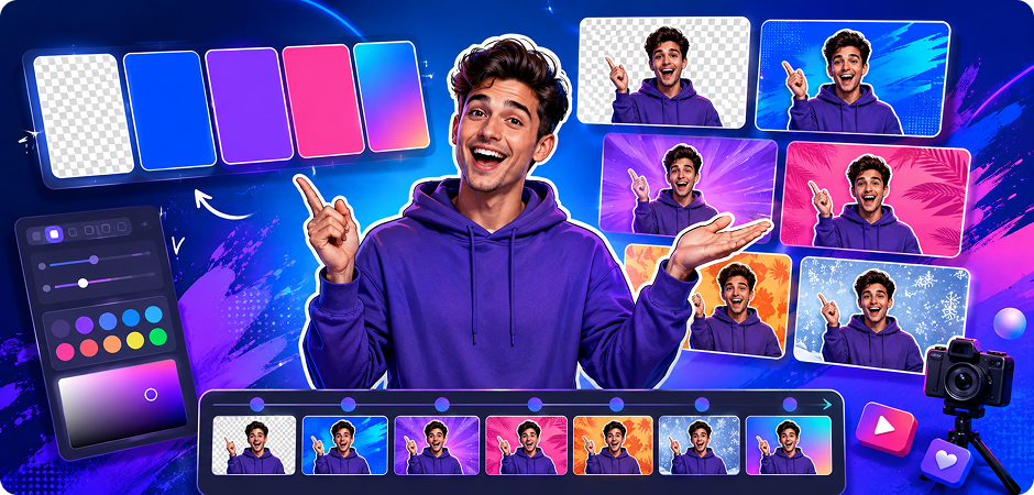 change image background color for social media