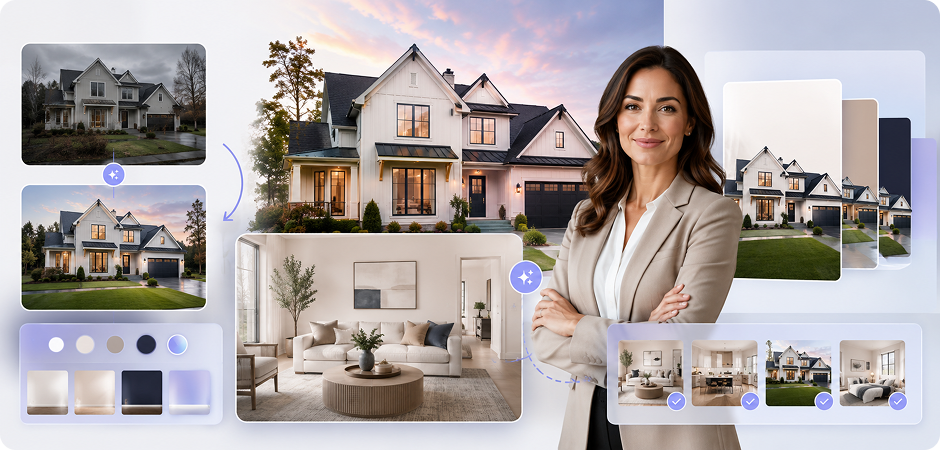 change picture background color for real estate