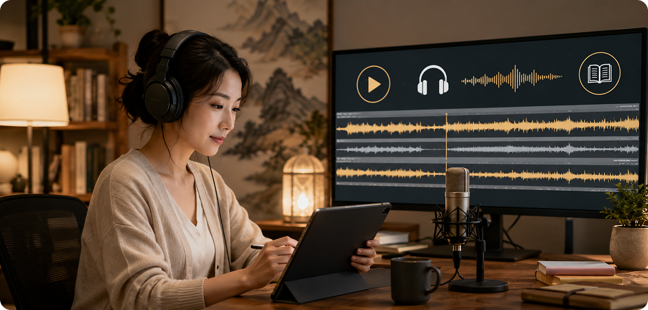 chinese audiobook text to speech for spoken drafts and narration