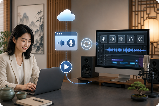 chinese TTS online and desktop workflow