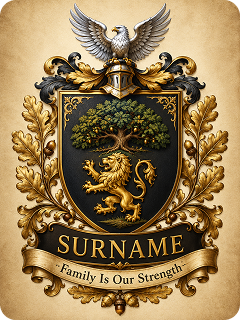 surname gift crest