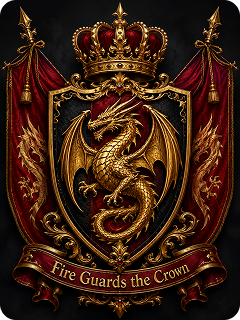 royal dragon banner crest