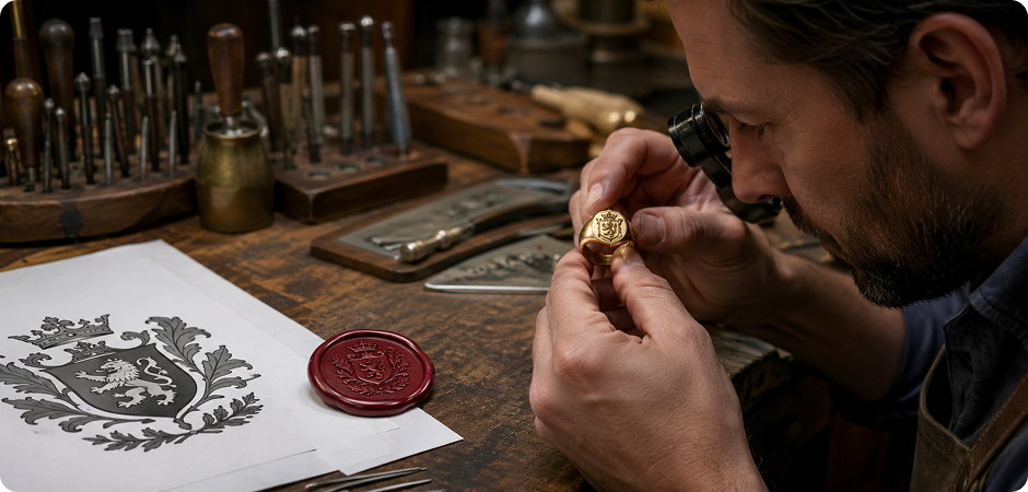 coat of arms creator for signet ring references