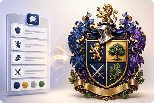 text to crest coat of arms creator