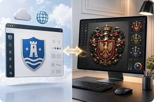 online and desktop coat of arms maker