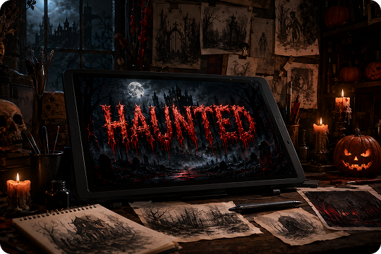 ai creepy text generator creates original horror art