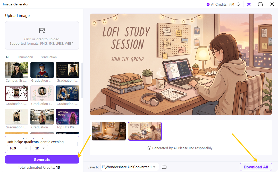 export and prepare a discord banner as png or jpeg