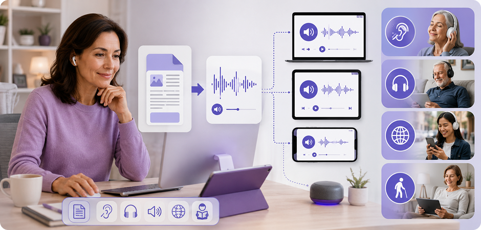 female voice text to speech for accessibility and assistive reading
