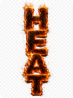 burning text PNG with transparent background