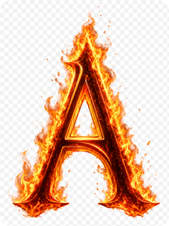 fire letter generator for monogram-style initial
