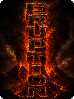 lava magma text effect for cinematic movie title