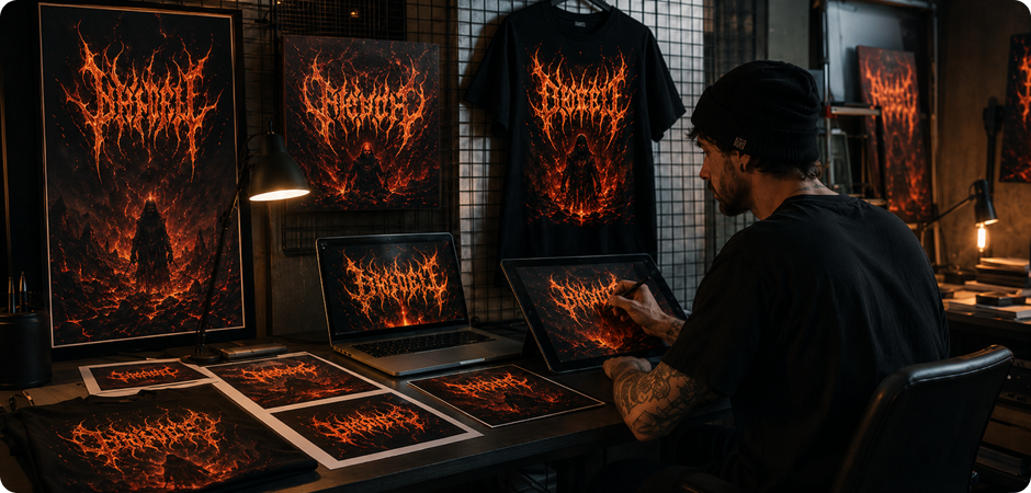 flaming text generator for posters album covers and t-shirts