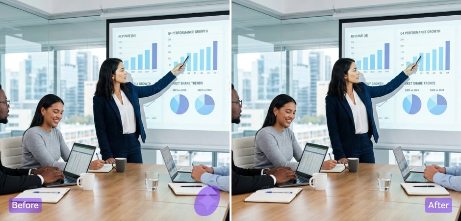 remove gemini watermark for presentations and pitch decks