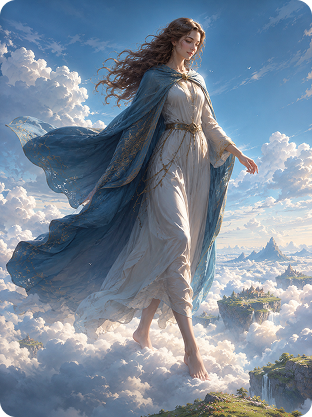 cloudwalk fantasy portrait giantess ai prompt example