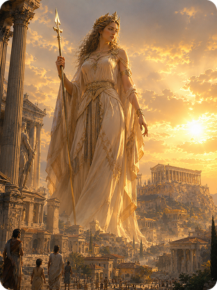 ancient mythology guardian giantess ai prompt example