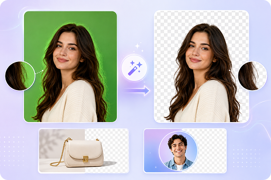 remove green background with green spill suppression