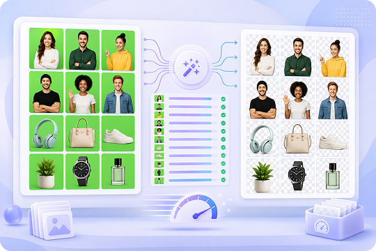 batch green screen remover for multiple images