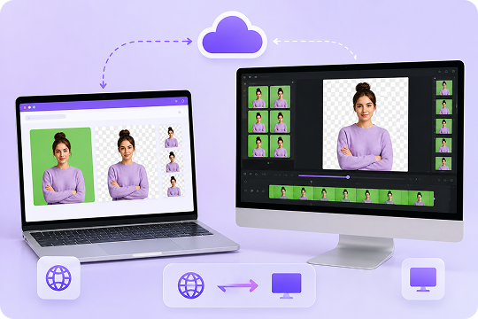 green screen editor online and desktop for windows mac