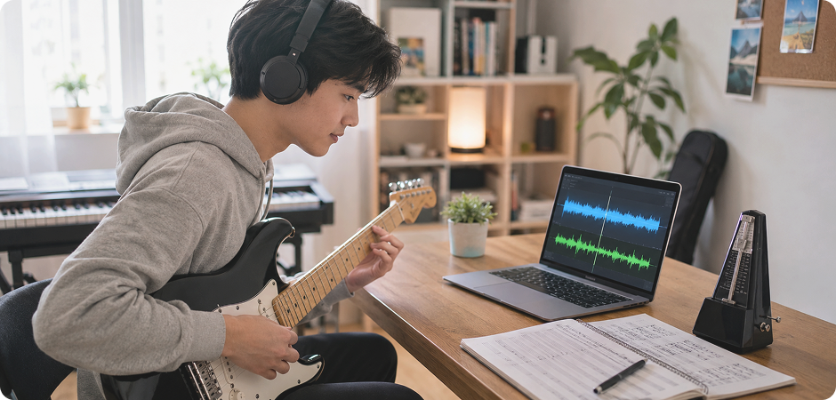 create instrumental music online for practice