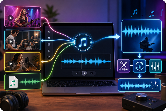 song instrumental maker for audio and video files